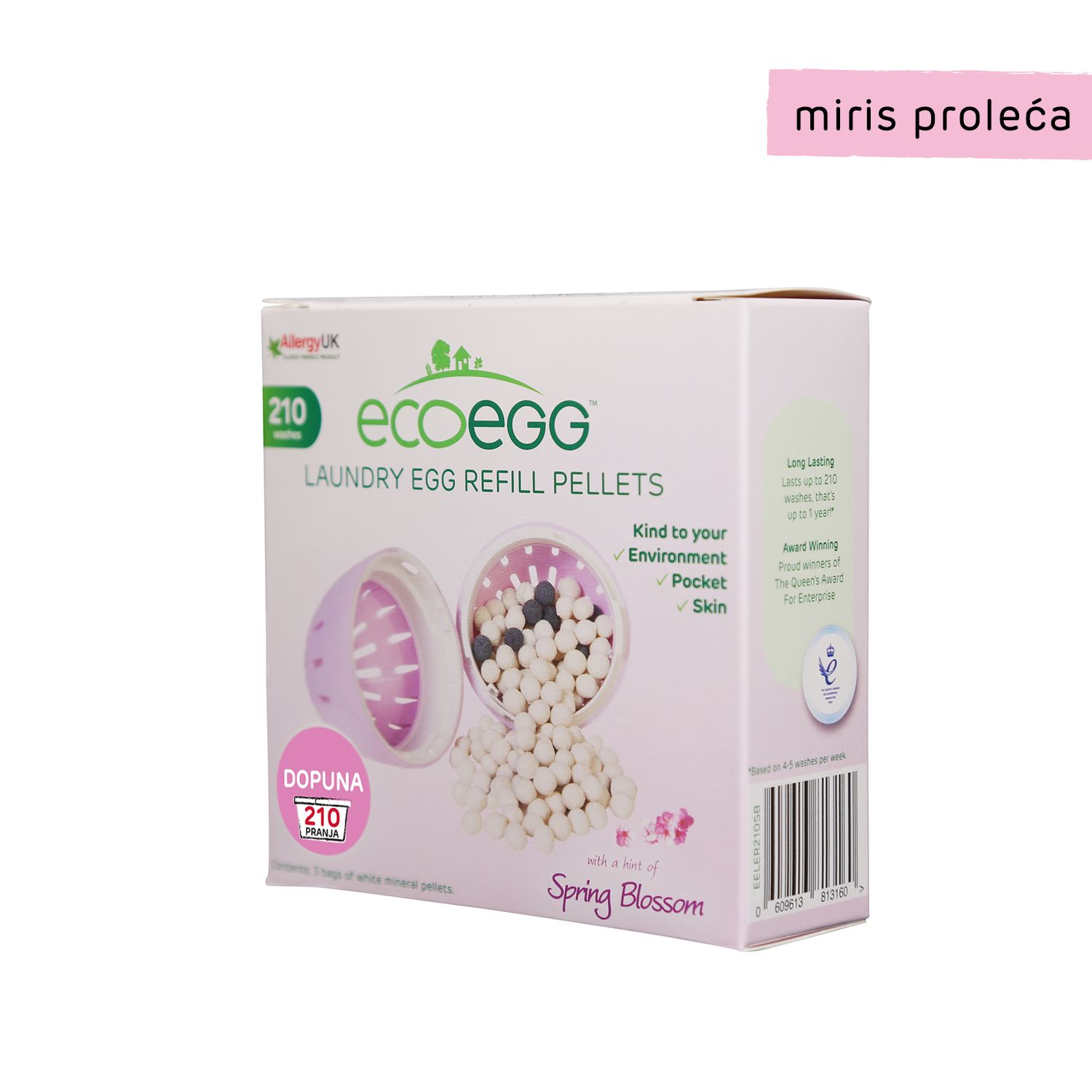 ECOEGG DOPUNA 2U1 EKO DETERDŽENT I OMEKŠIVAČ MIRIS PROLEĆA  210 PRANJA 